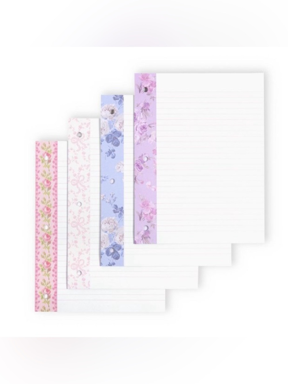 NWT LoveShackFancy x Target - Yoobi foral motif Wide Ruled Filler Paper